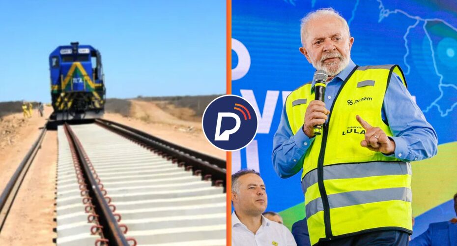 Lula anuncia retomada para obras da Transnordestina até o Porto de Suape.