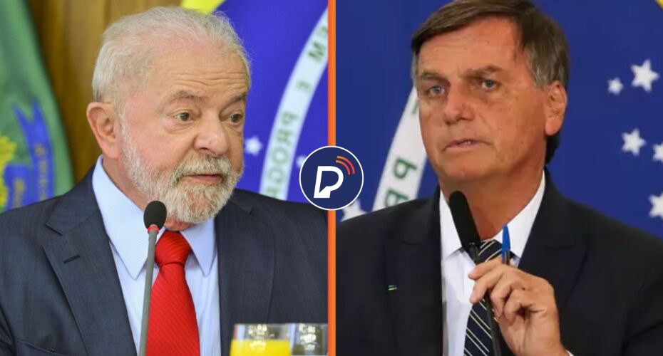 Presidente Lula e ex-presidente Bolsonaro.