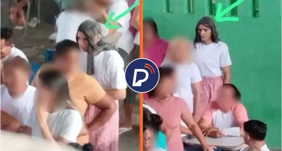 Membros de facção criminosa tentam fugir de presídio disfarçados de mulher.