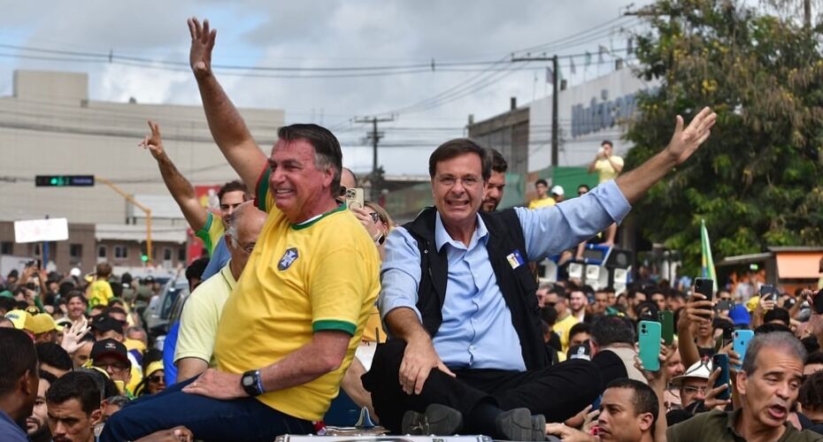 Bolsonaro e Gilson Machado.