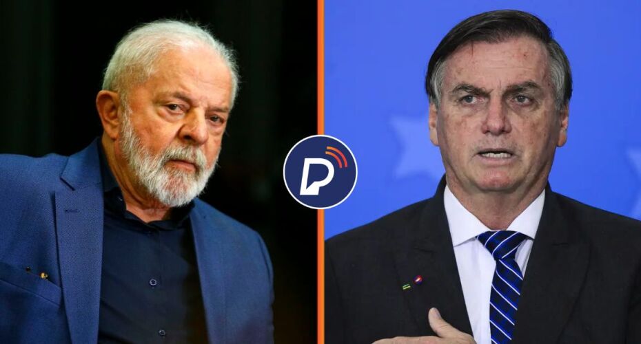 Lula e Bolsonaro. 