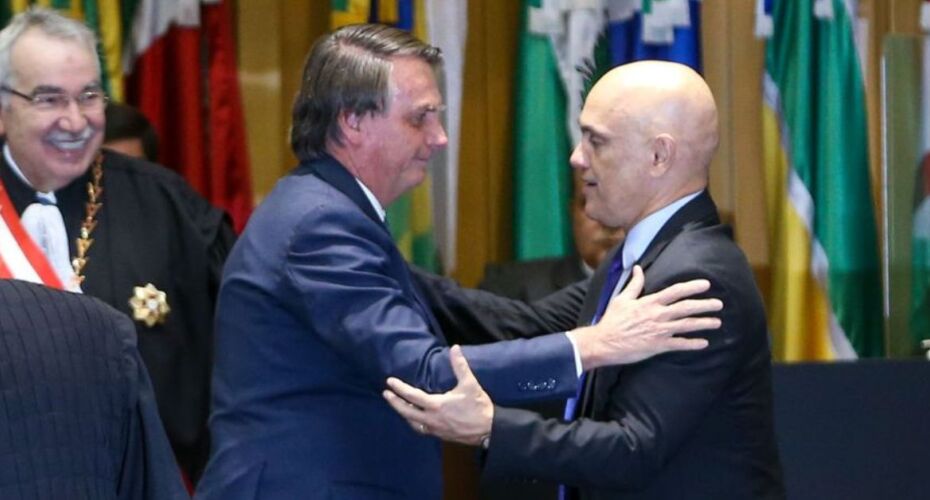 Jair Bolsonaro e Alexandre de Moraes