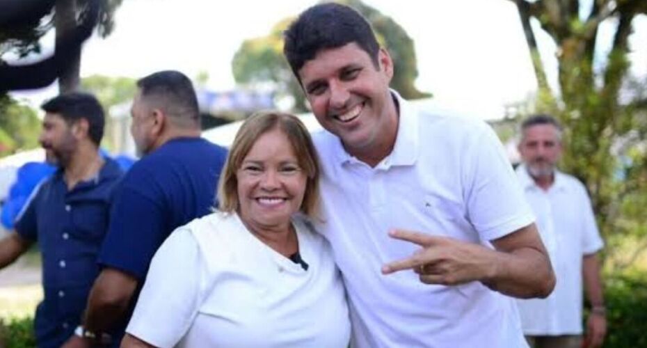 Prefeita de Camaragibe, Nadegi Queiroz, e Diego Cabral.