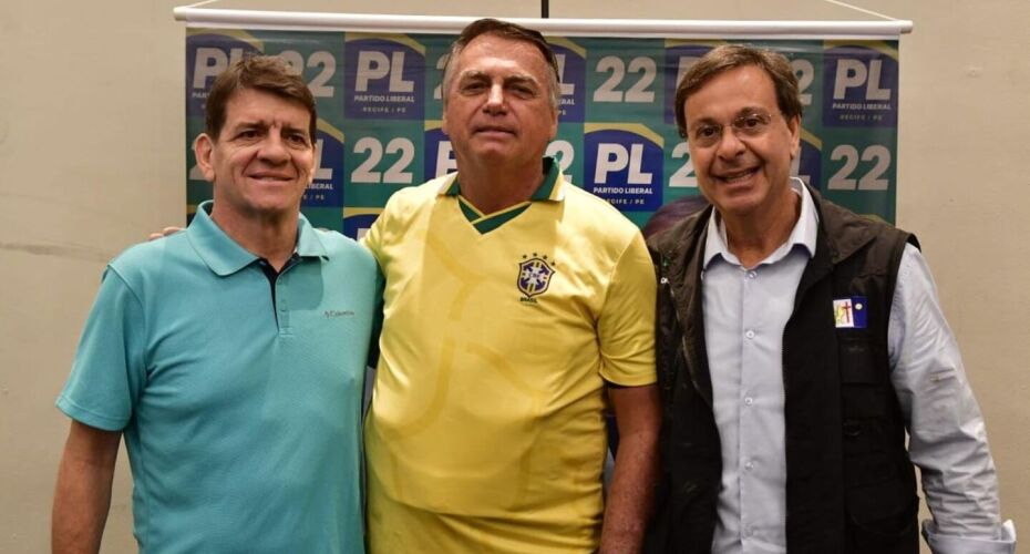 Alcides Cardoso, Bolsonaro e Gilson Machado.