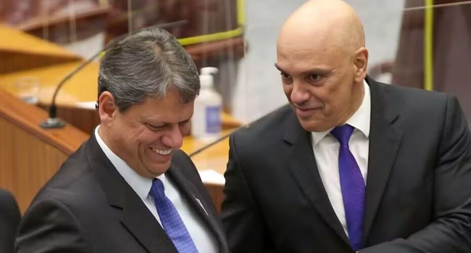 Tarcisio de Freitas e Alexandre de Moraes. 