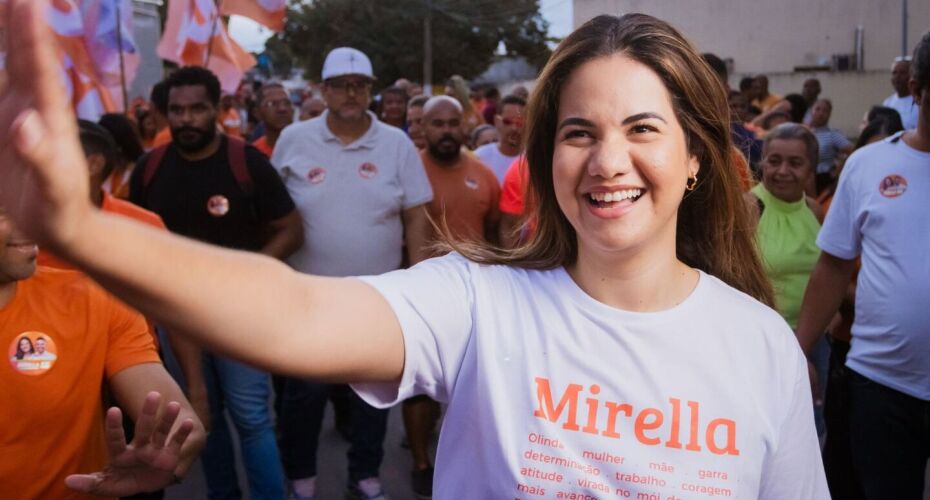 Candidata a prefeitura de Olinda, Mirella Almeida. 