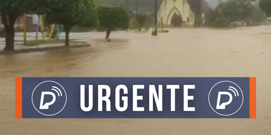 APAC alerta sobre risco de inundação de rio por conta das chuvas.