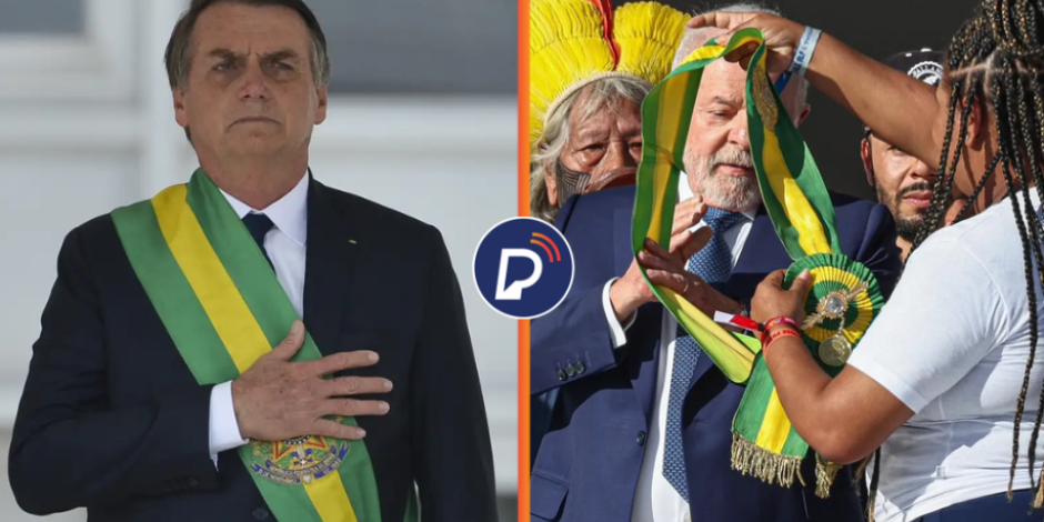 "Não passo faixa [presidencial] para LADRÃO", diz Bolsonaro sobre Lula. Arte montagem: Portal de Prefeitura.