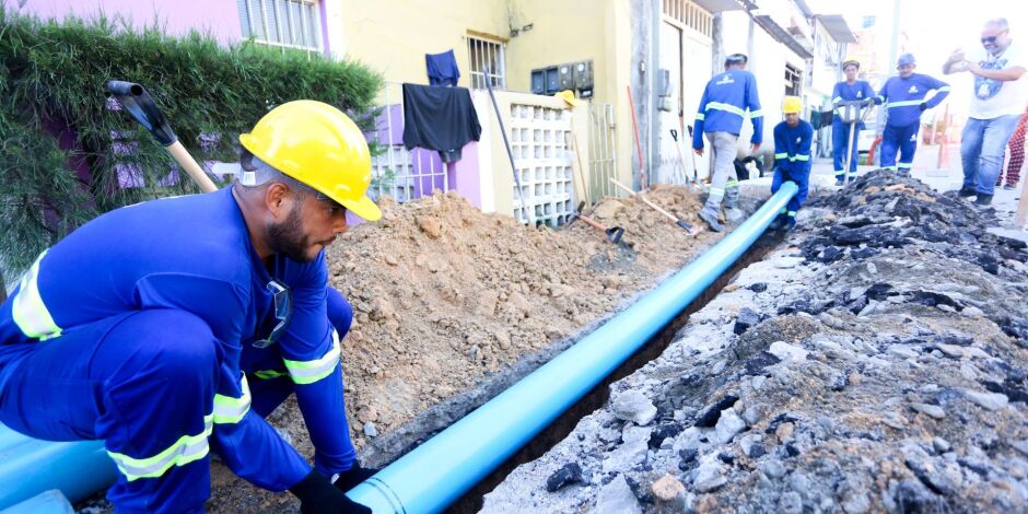 Obras da Compesa.