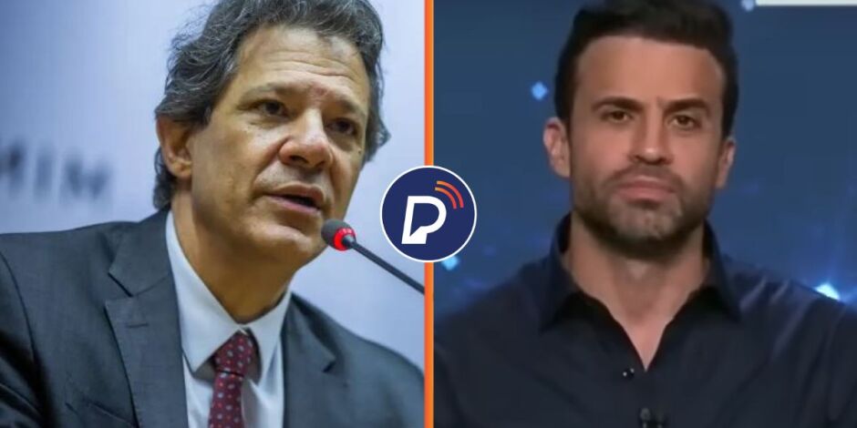 Ministro da Fazenda, Fernando Haddad e candidato a prefeito de São Paulo, Pablo Marçal. 