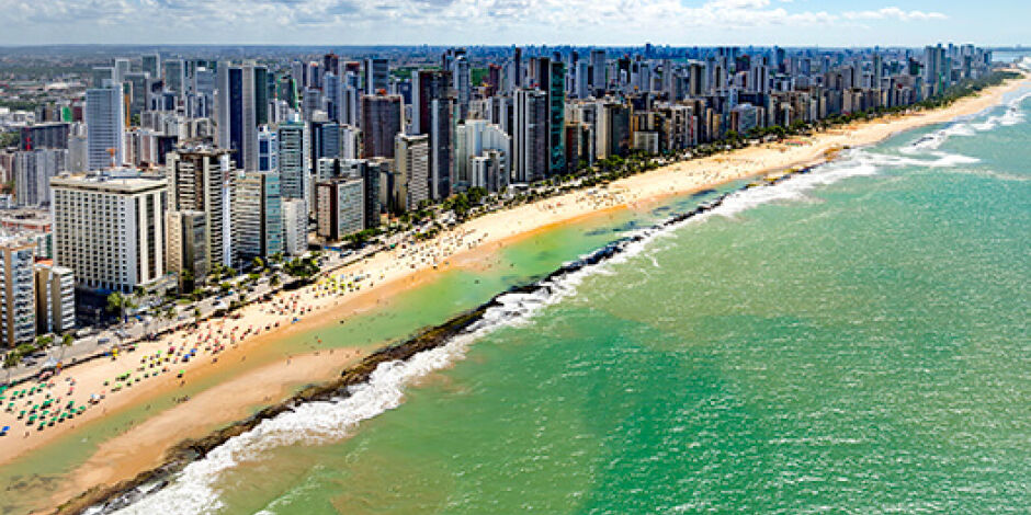 Praia em Pernambuco. 