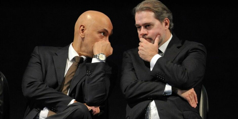 Ministros do STF Alexandre de Moraes e Dias Toffoli