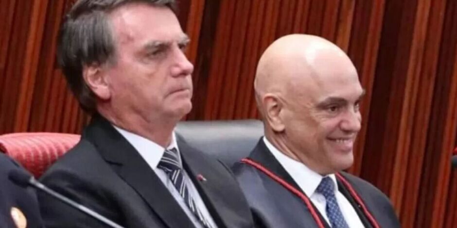Jair Bolsonaro e Alexandre de Moraes