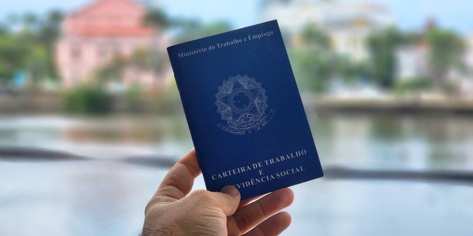 Carteira de trabalho. 