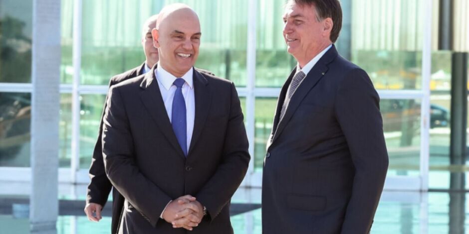 Alexandre de Moraes e Jair Bolsonaro