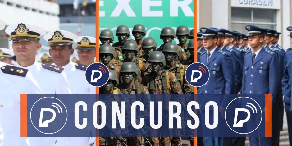 Concursos e sele&ccedil;&otilde;es: Marinha, Ex&eacute;rcito e Aeron&aacute;utica. 