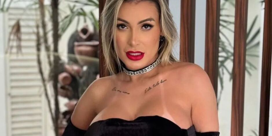 Andressa Urach rebate pol&ecirc;mica sobre suposto v&iacute;deo com o filho.