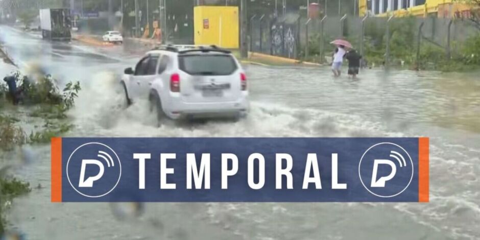 Chuvas em Pernambuco, alertado pelo Inmet.