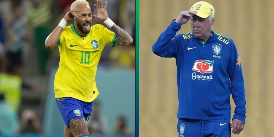 Ancelotti n&atilde;o deve levar Neymar para a Copa do Mundo.