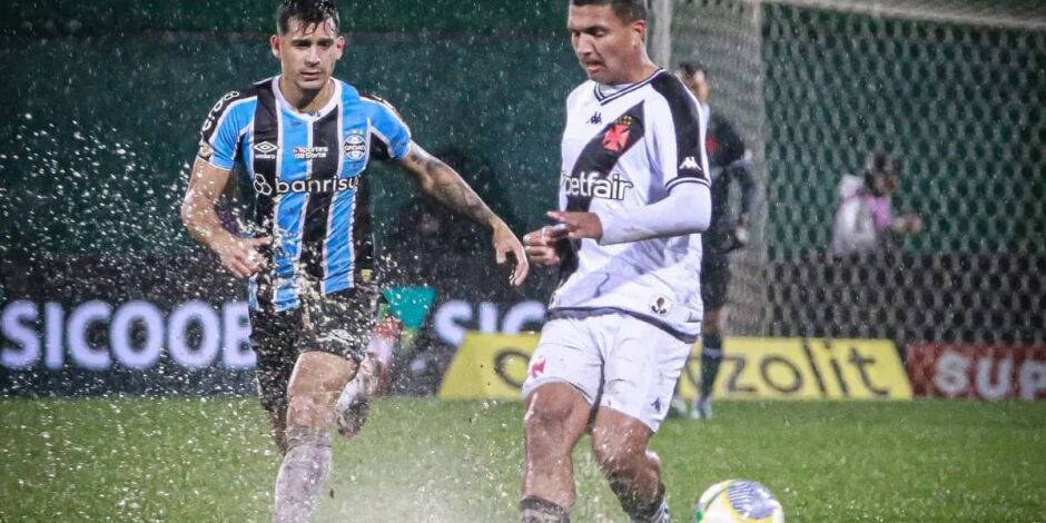 Gr&ecirc;mio x Vasco pela S&eacute;rie A de 2024 na Arena Cond&aacute;, em Chapec&oacute;. 