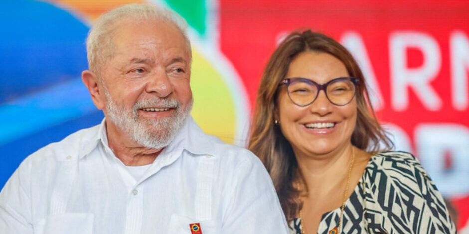 Lula e Janja. 