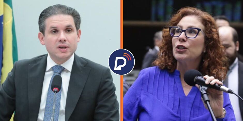 Deputados Hugo Motta e Carla Zambelli.