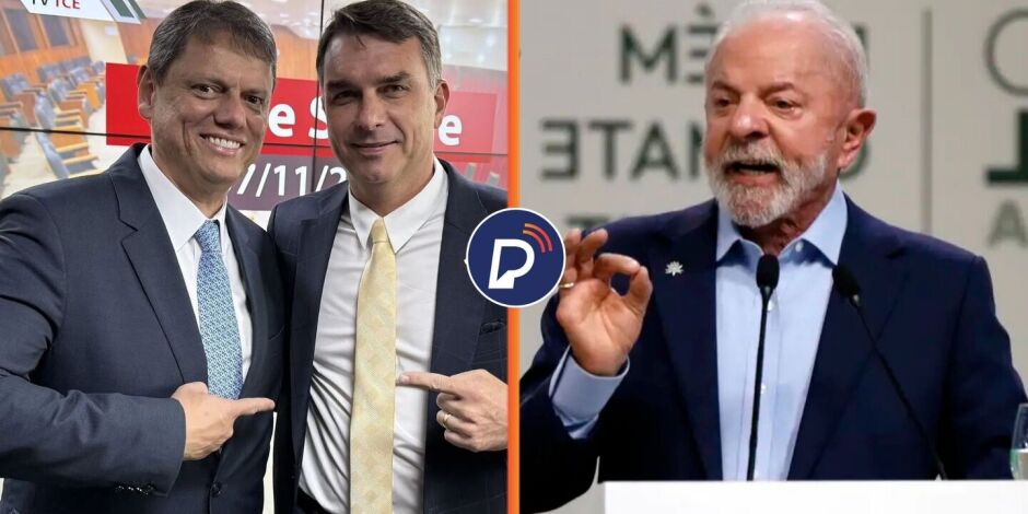 Fl&aacute;vio Bolsonaro, Tarc&iacute;sio de Freitas e Lula 