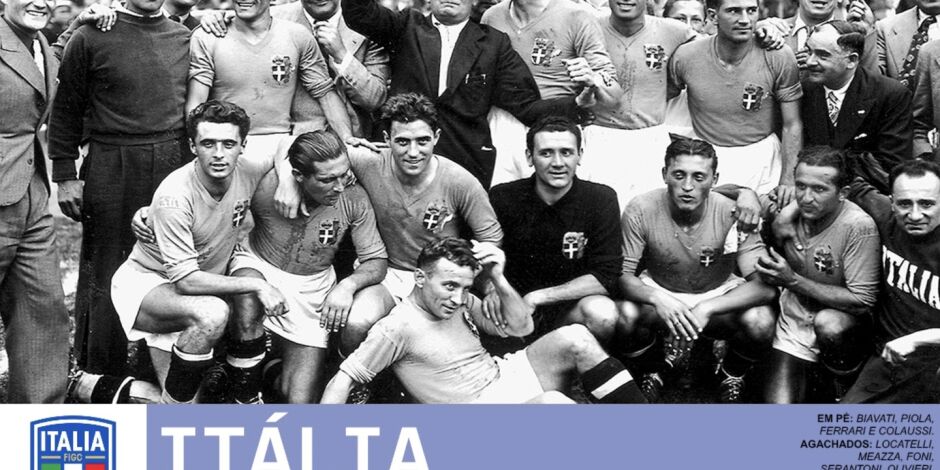 Sele&ccedil;&atilde;o Italiana de 1938 a Azzura, Bi-Campe&atilde;. !934/38