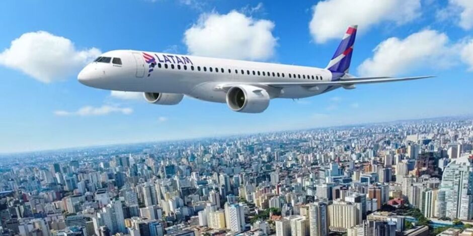 Aeronave da latam.
