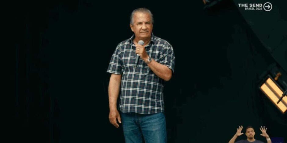 Pastor Silas Malafia no evento evang&eacute;lico The Send Brasil 2026, na Arena Pernambuco.