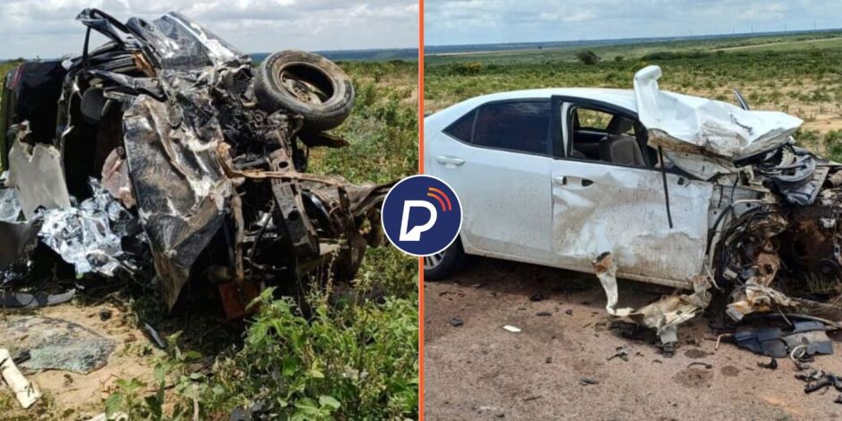 Resultado da colis&atilde;o entre ve&iacute;culos na BR-316, em Pernambuco.