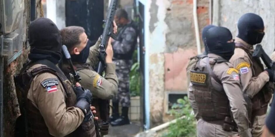 For&ccedil;as de seguran&ccedil;a da Bahia.