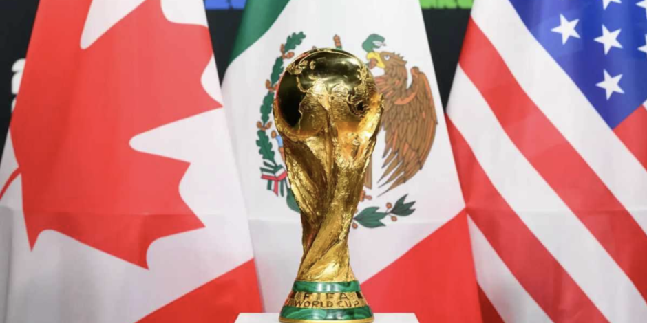 Copa 2026, bandeiras dos pa&iacute;ses sede.