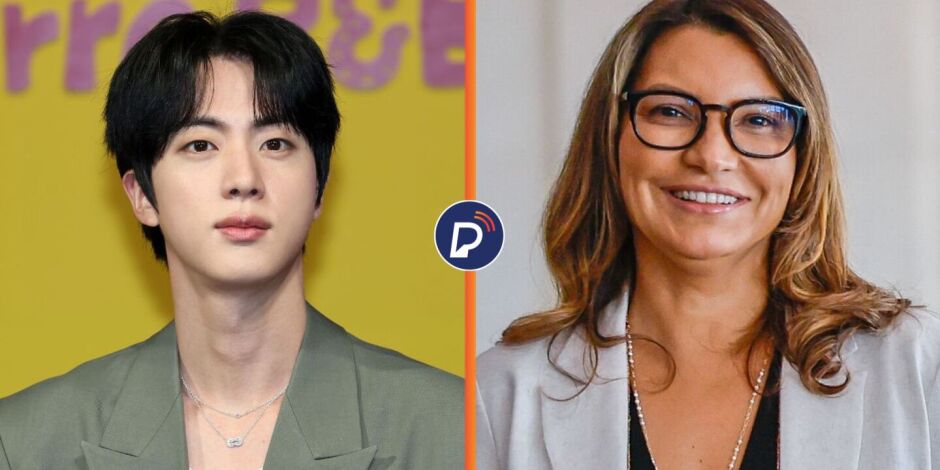 Em viagem &agrave; Coreia do Sul, Janja recebe um presente de Jin, membro do grupo de K-pop BTS