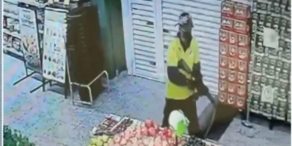 Assalto dentro do mercado no bairro da Moema em S&atilde;o Paulo.