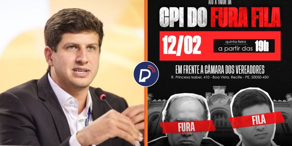 Protesto contra Jo&atilde;o Campos na C&acirc;mara do Recife.