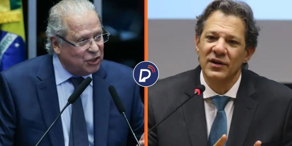 Ex-Ministro Jose Dirceu e Fernando Haddad atual Ministro da Fazenda.