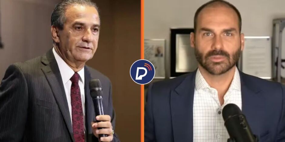 Silas Malafaia e Eduardo Bolsonaro.