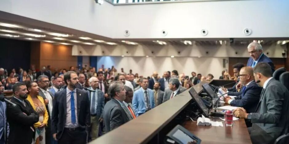 Plen&aacute;rio na Assembleia Legislativa do Rio de Janeiro (Alerj).