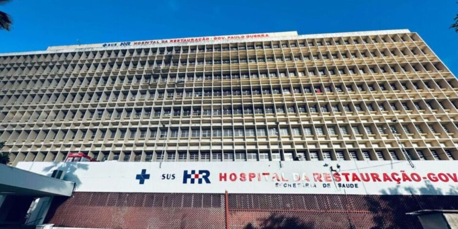 Hospital da Restaura&ccedil;&atilde;o (HR), no Recife, para onde beb&ecirc; de 40 dias foi transferida.