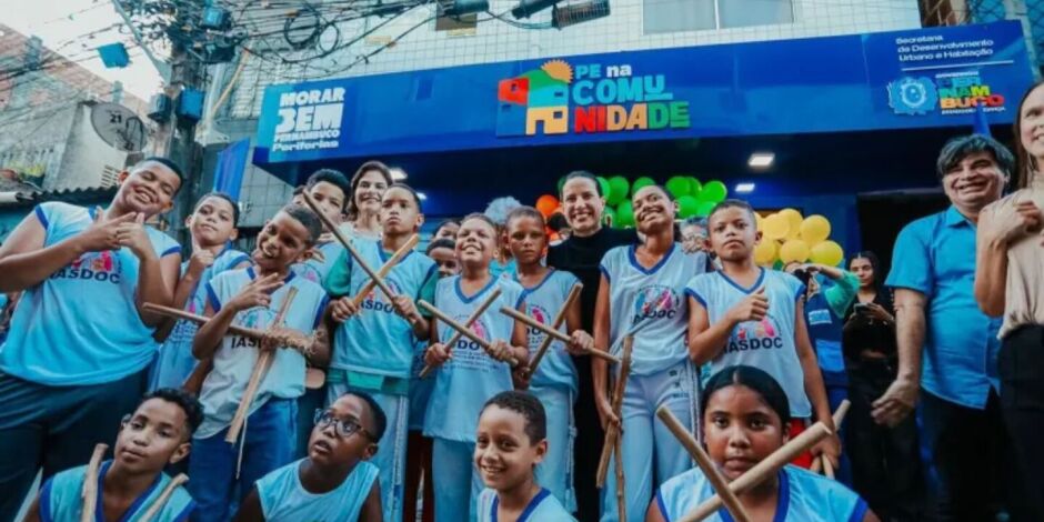 Governadora Raquel Lyra na Comunidade do Bode, no Recife.