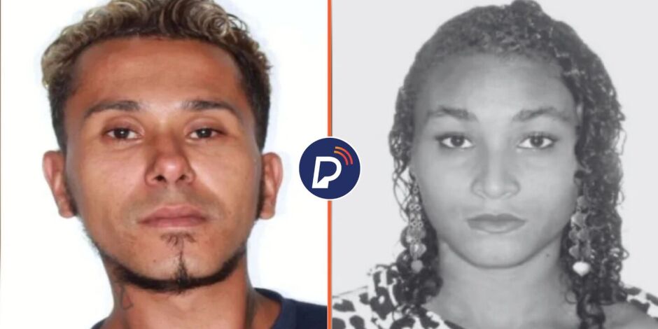 Josenilton Alves. homem de 37 anos que assassinou companheira, e Stefany Josepha Siqueira, v&iacute;tima do crime.