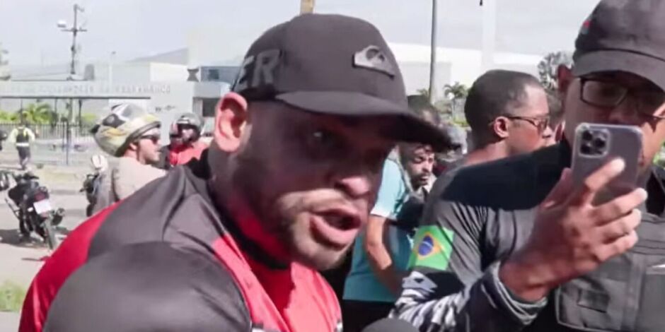 L&iacute;der dos motociclistas que trabalham por aplicativo, Antero Ferreira.