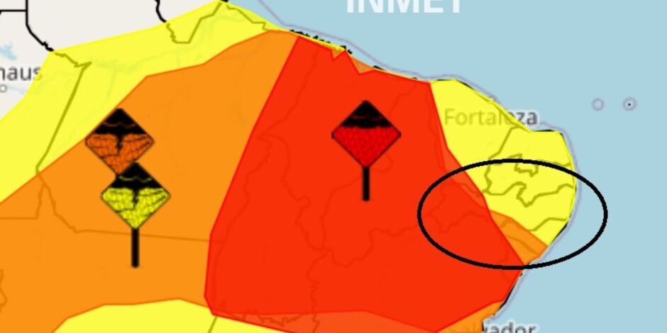 Mapa do INMET para Pernambuco