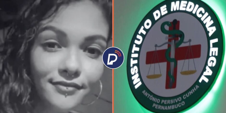 Thaynara Melo Soares da Silva, mulher que foi assassinada e fachada do IML.