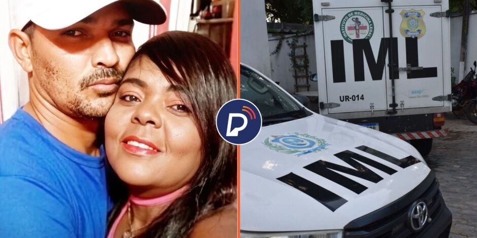 Casal que teve desentendimento e resultou na morte do homem e viaturas do IML.