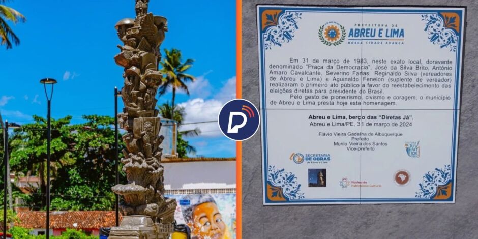 Pra&ccedil;a da democracia.