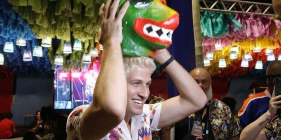 Prefeito do Recife, Jo&atilde;o Campos, no Carnaval.