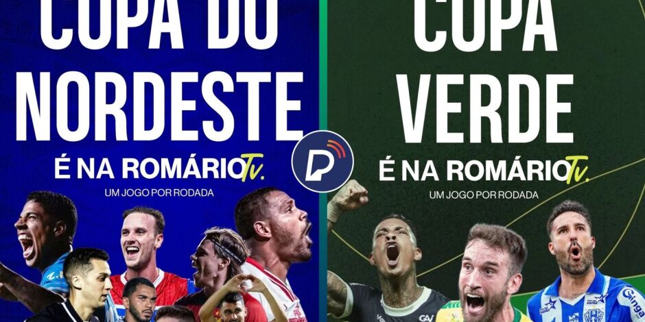 Rom&aacute;rio TV vai transmitir um jogo por rodada do Nordest&atilde;o e Copa Verde.