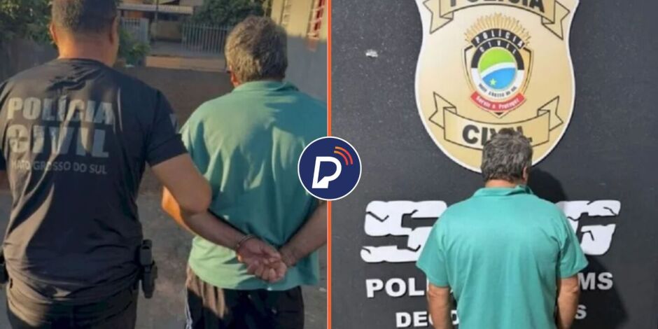 Homem sendo preso ap&oacute;s estuprar jovem de 18 anos dentro de casa.